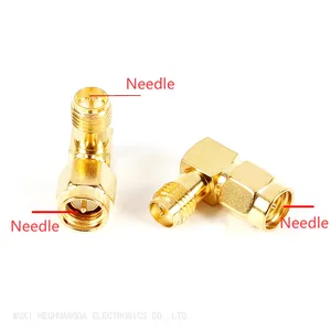 Right Angle RF Coaxial Adapter SMA-JKW Connector Bend 90 Degree thumbnail-2