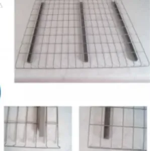 Commercial Storage U Support Detachable Punch Deck Pallet Racking Wire Mesh Decking thumbnail-1