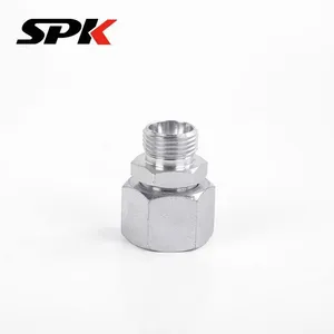 In-Stock Stainless Steel Union Hydraulic Oil Tube Fittings, Male/Female Thread Straight Fittings, Stainless Steel Union Fittings, Model 2C thumbnail-1