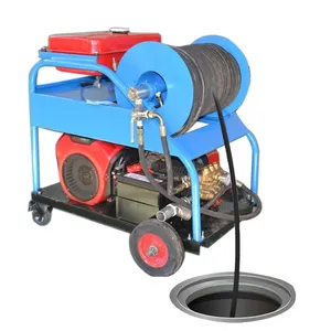 Petrol 500mm Pipe Sewer Drain Cleaner Jetting Machine Manual Metal 200bar Pressure New Condition With Water Cleaning Process thumbnail-1