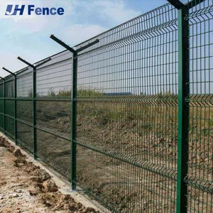 Galvanized Steel PVC Coated 3D V-Bending Welded Wire Mesh Fence for Farm & Garden thumbnail-4