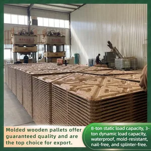 Export-Grade Molded Wood Pallet (Fumigation-Free) — ISPM 15 Certified — 4-Way Entry thumbnail-5