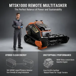 Vigorun MTSK1000 Robot Lawn Mower, Continuous Operation Mulcher De Tractor for Residential Green Spaces thumbnail-1