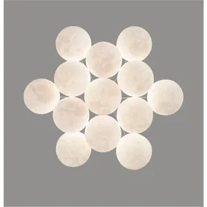 Moon-Ball Cluster Pendant - White Plastic Spheres G9 7/13/19-Ball thumbnail-3