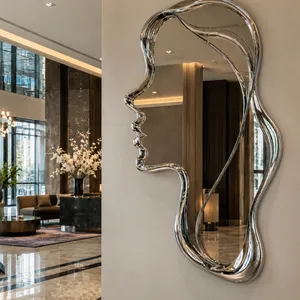 Office Feature WallLayered Metal StructureStainless Steel Wall Hanging thumbnail-3