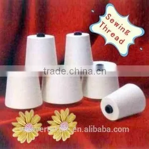 Raw White Polyester Sewing Thread Cheap TFO 100% Polyester Thread for Quilting thumbnail-1