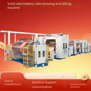 Yixinfeng Solid-state Battery Electrode Sheet Rolling and Slitting Integrated Machine for Cutting Copper Foil, Aluminum Foil and Battery Materials of Positive and Negative Electrodes thumbnail-2