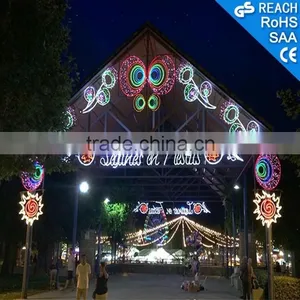 Christmas Decoration Lights Colorful Outdoor LED Arch Lights, LED Motif Light Arch Lights thumbnail-1