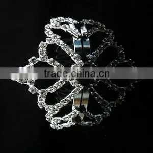 Fashion New Design Delicate Rhinestone Small Princess Crown for Girls Luxury Crown and Tiaras thumbnail-2