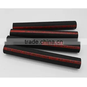 1" SAE 100r2/2sn Rubber Hydraulic Hose With Stainless Steel Wire thumbnail-4