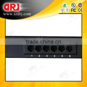 With Back Bar 12 Ports UTP Cat6 Patch Panel thumbnail-1