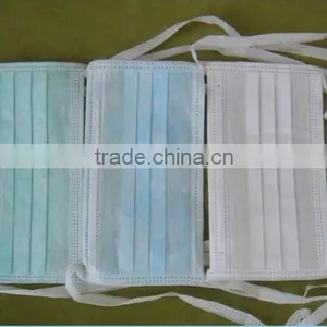 Disposable Non Woven Surgical Face Mask With Round/Flat Tie On thumbnail-2