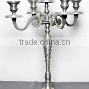 5 Lights Aluminium Candle Stand for Home Decor & Wedding Decor/ Candelabra thumbnail-1