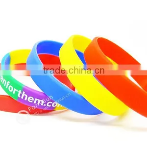 2015 Colorful Promotional Gifts Silicone Bracelet/silicone Wristband thumbnail-2