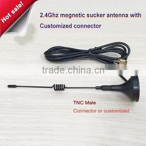 Hot Sale!! 2.4G 7DBI Sucker Antenna Wifi Antenna With Magnet Base Extension Cable 1.5m SMA Male Connector thumbnail-1