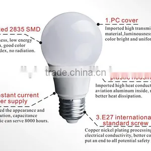 High Brightness Competitive Price 5W LED Bulb E27 E14 B22 Bulb Lights Led thumbnail-4