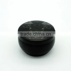 Black Travel Tin Candle/Aroma Tin Candle/Tin Metal Candle/Tins Massage Candle thumbnail-4