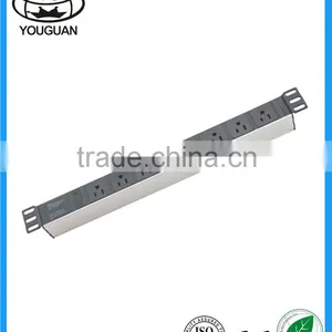 19 Inch 1U America Type 8 Ways PDU Socket With Indicator Light Quality Choice thumbnail-1