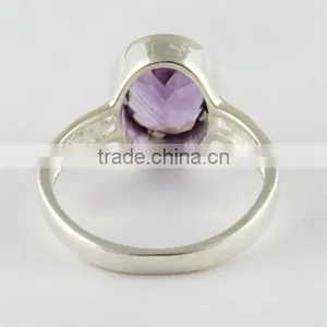 Energe Bloom Amethyst Ring, Wholesale Silver Jewelry, Indian Silver Jewelry thumbnail-4
