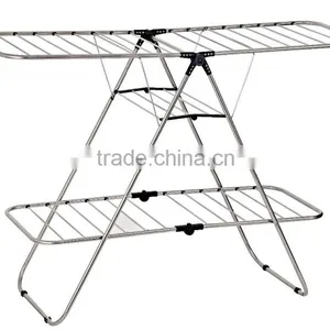 Stainless Steel Metal Clothes Rack,Foldable Clothes Drying Rack Arier thumbnail-1