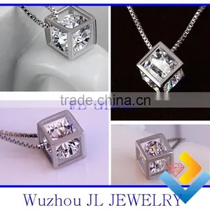 New Products for Lovers & Girl and Women Love of Window Diamond 925 Silver Necklace thumbnail-1