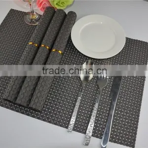 High Quality PVC Placemat Pure Color8*8 Dark Grey 45*30cm 110g Table Decoration thumbnail-4