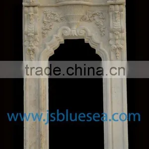 Design White Marble Decorative Door Frame thumbnail-1