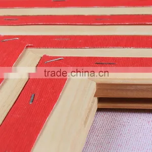 Free Sample Artist Stretched Large Red Cotton Canvas thumbnail-3