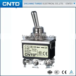 CNTD Sale 6 Foot 2 Gear Self-Locking On On Power Spring Return Toggle Switch 15A 250V thumbnail-2