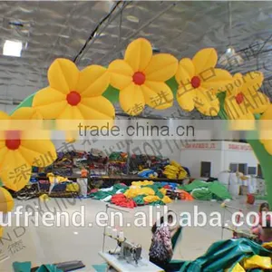 Yellow Wedding Inflatable Arch Wholesale Flower Festival Opening Ceremony thumbnail-1
