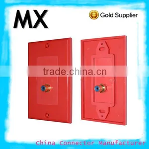 2RCA Connector Electrical Socket Waterproof Decorative Plates for Walls thumbnail-1
