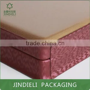 High Quality Leather Jewelry Lid and Base Box Packaging thumbnail-4