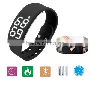 3D Pedometer USB Wristband Pedometer Smart Sports Bracelet LED Silicone Bracelet Sleep Monitor Christmas Gifts Watch thumbnail-6