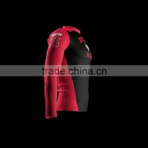 Polyester Spandex Long Sleeves Broadway Bullies Compression Shirt / Rash Guard thumbnail-3