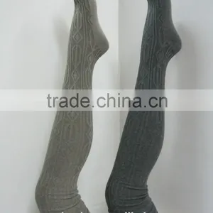 Comfortable Cable Style Over the Knee Socks thumbnail-1