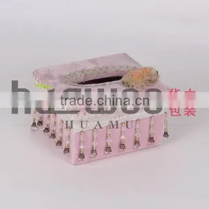 Exquisite Crochet Tissue Box Cove Pink thumbnail-3