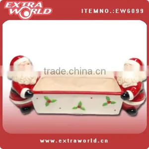 Christmas Ceramic Santa Bowl thumbnail-1