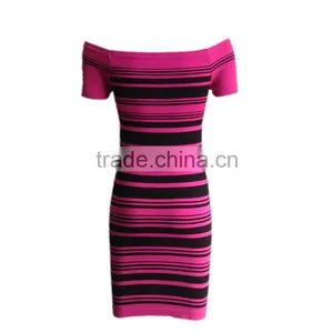2016 Women Fashion Summer Dress off Shoulder Skirt thumbnail-3