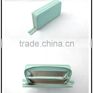 New Promotional Top Italy Leather Cover Plastic Slots Silm Card Holders thumbnail-1