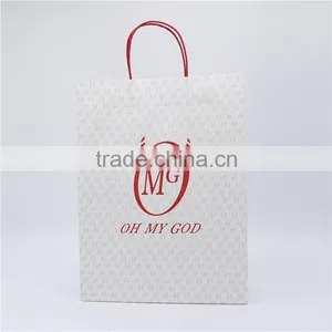 2016 Promotional Shopping Gift Kraft Paper Bags Twisted Handle for Shopping Bags thumbnail-1