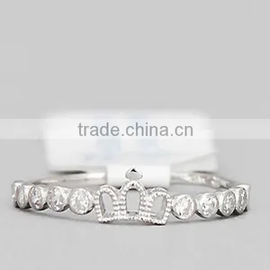 The Girl Ring Made in Sterling Silver Female Ring Finger Cheap Ring in Popular Design thumbnail-2