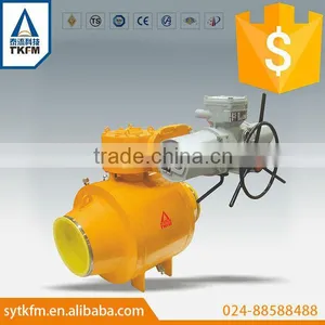 TKFM Hot Sale Low Pressure Pipeline Gas Shielded Welding Trunnion Ball Valve thumbnail-1