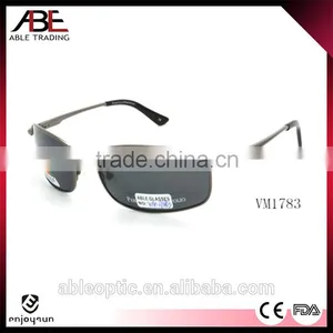 2016 Men Square Customer Logo Classic Polarized Uv400 Lens Metal Sun Glasses Sunglasses Promotion Eyewear OEM Supplier's Choice thumbnail-1