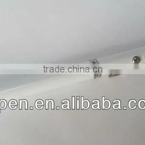 High Quality Customized Logo Shiny White Lacqured Metal Roller Led Pen thumbnail-1