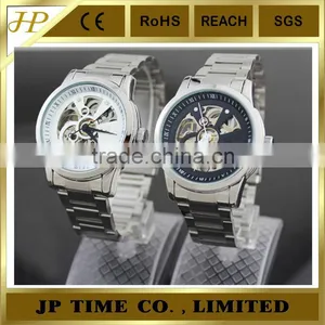 Automatic Mens Skeleton Watches Metal Skeleton Watch Cheap Watch Skelon thumbnail-1