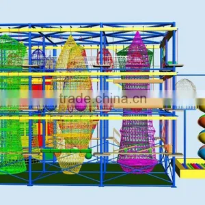 2016 New Outdoor Playground Equipment High Ropes Course Adventure Quality Choice thumbnail-4
