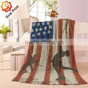 Luxury Latest Design Modern Heat Transfer Sublimated Fleece Blanket thumbnail-2