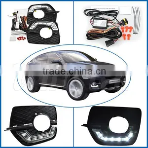 2pcs LED Daytime Running Light With Fog Lamp Cover for 2008-2012 X6 E71 thumbnail-2