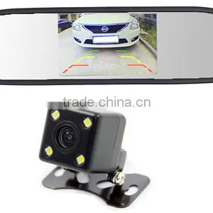 Car Rear View Mirror With 4.3 Inch Mirror Monitor and 170 Degree Camera thumbnail-1