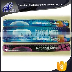 China Goods Wholesale a Variety Kinds of Colors Reflective Slap Bands thumbnail-1